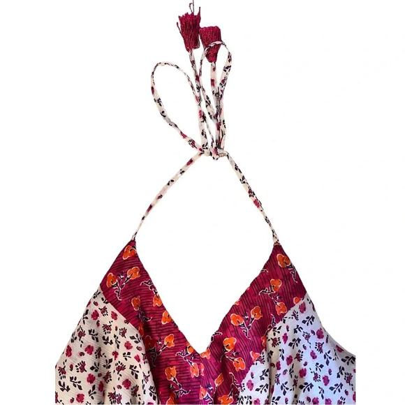 Old Navy Floral  Cropped Halter Top - Picture 4 of 4